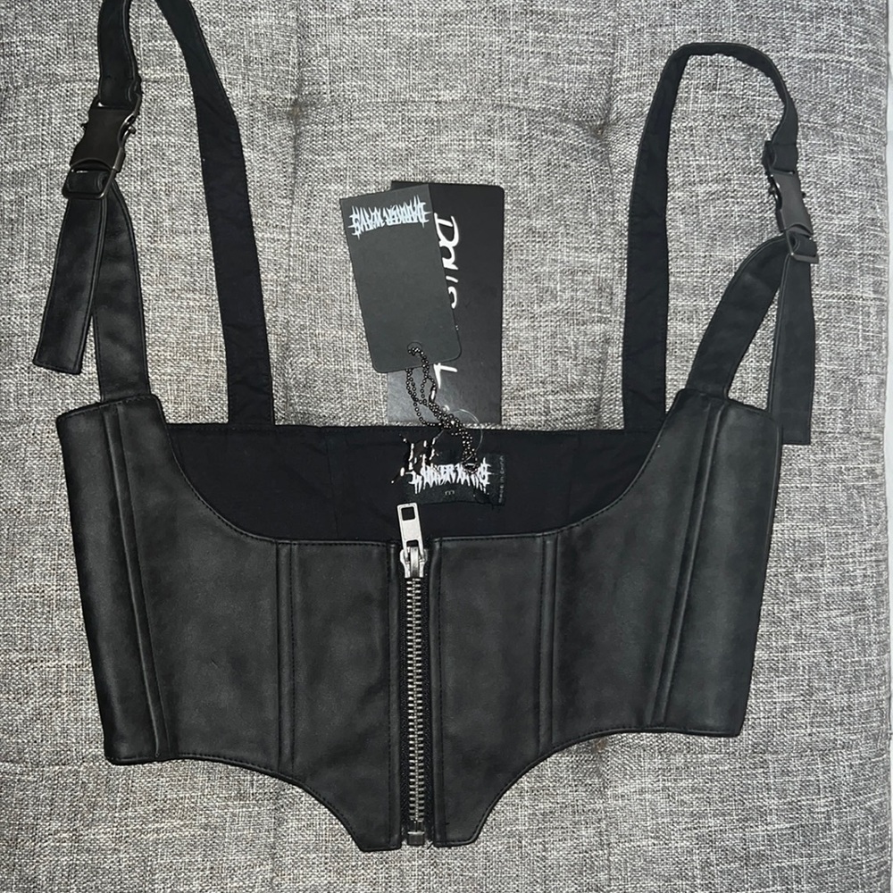 NWT Dolls Kill - Darker Wavs - Zip Underbust